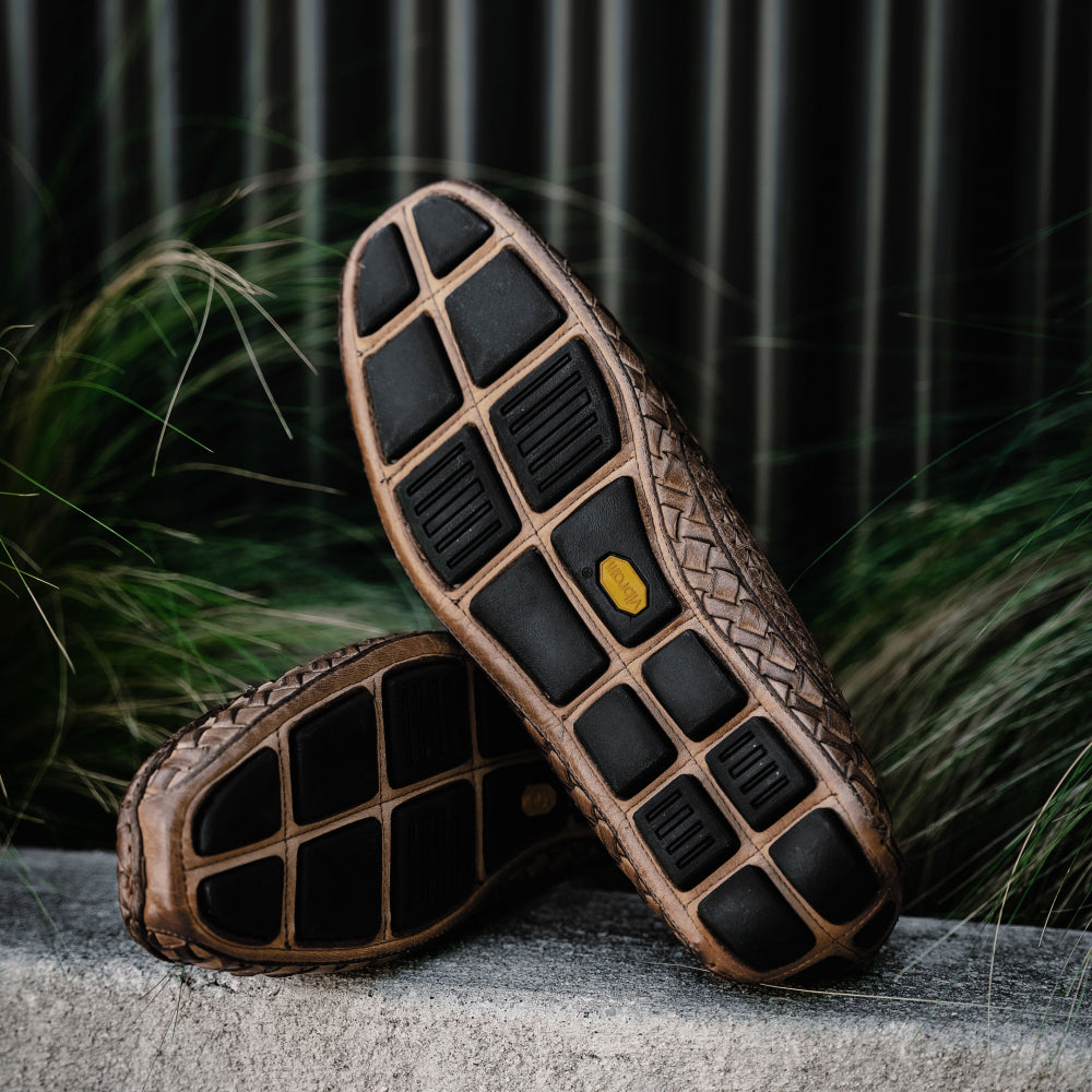 Calzoleria Toscana E945 Rendo Woven Drivers Moor