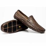 Calzoleria Toscana E945 Rendo Woven Drivers Moor
