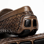 Calzoleria Toscana E945 Rendo Woven Drivers Moor