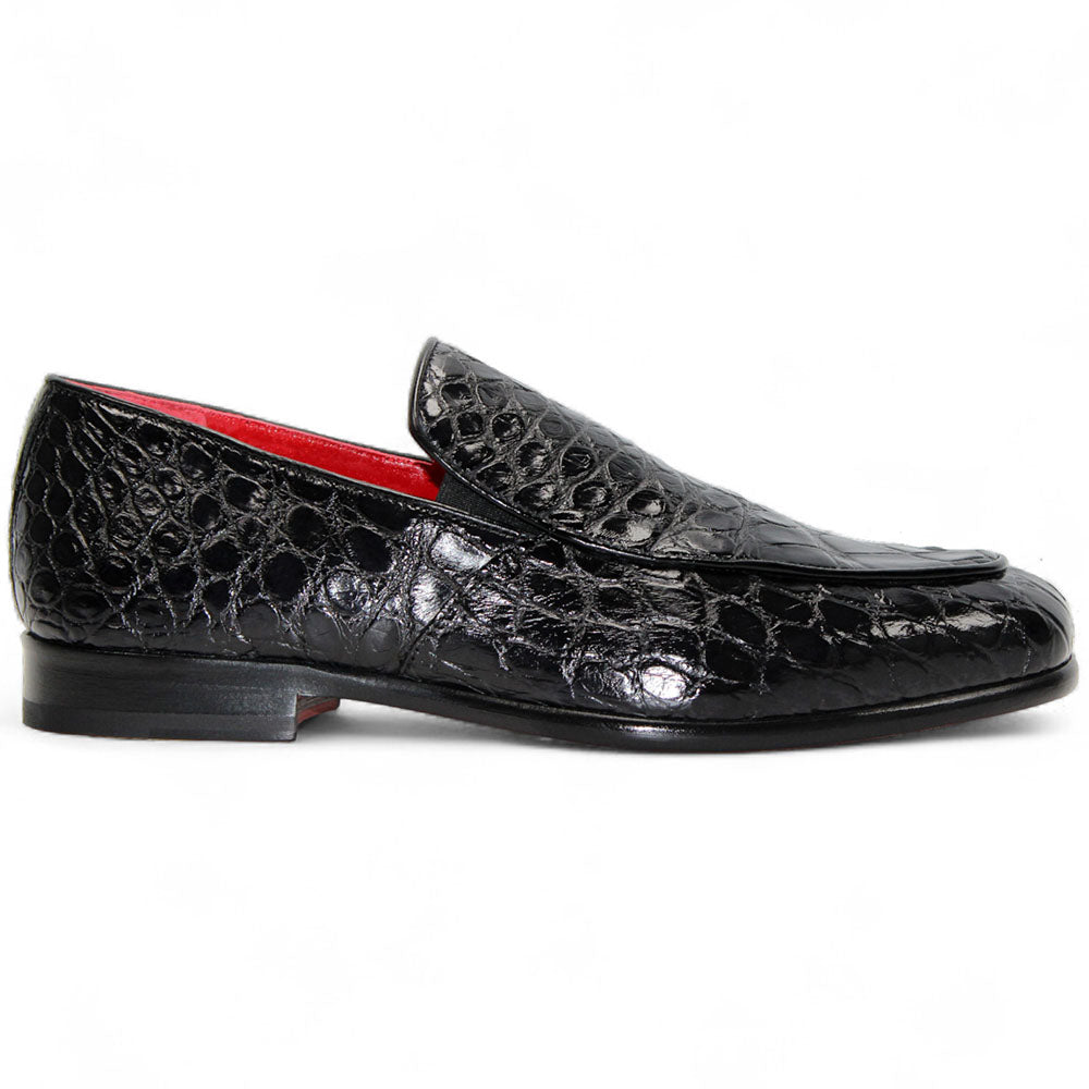 Fennix Easton Genuine Alligator Shoes Black