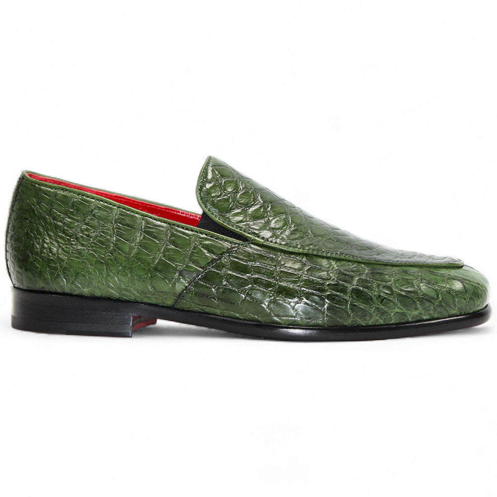 Fennix Easton Genuine Alligator Shoes Green