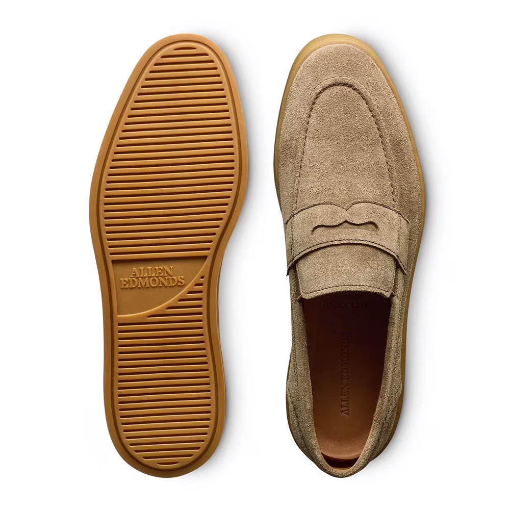 Allen Edmonds Randolph 2.0 Suede Slip-on Sneaker Light Brown (7543)