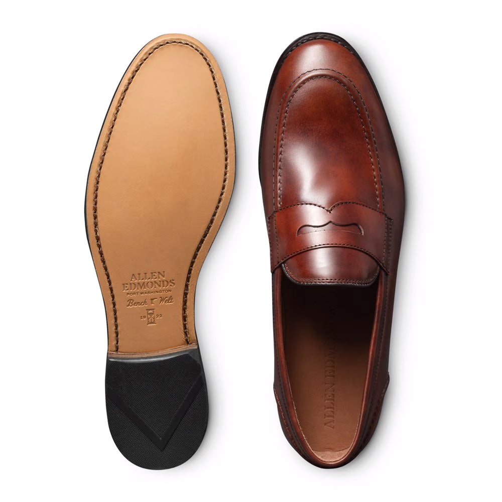 Allen Edmonds Randolph 2.0 Leather Penny Loafer Chili Museum