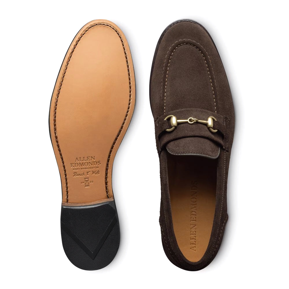 Allen Edmonds Randolph Suede Bit Loafer Chocolate (7570)