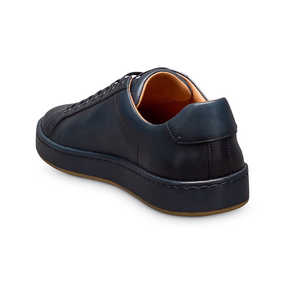 Allen Edmonds Barnes Leather Lace-Up Sneaker Navy (7597)