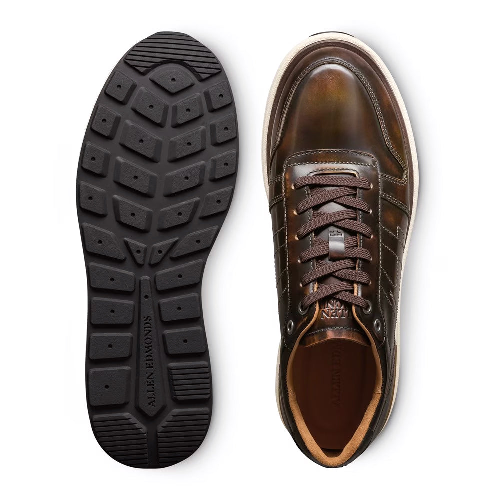Allen Edmonds Elliot Leather Lace-Up Sneaker Antique Bronze (7649