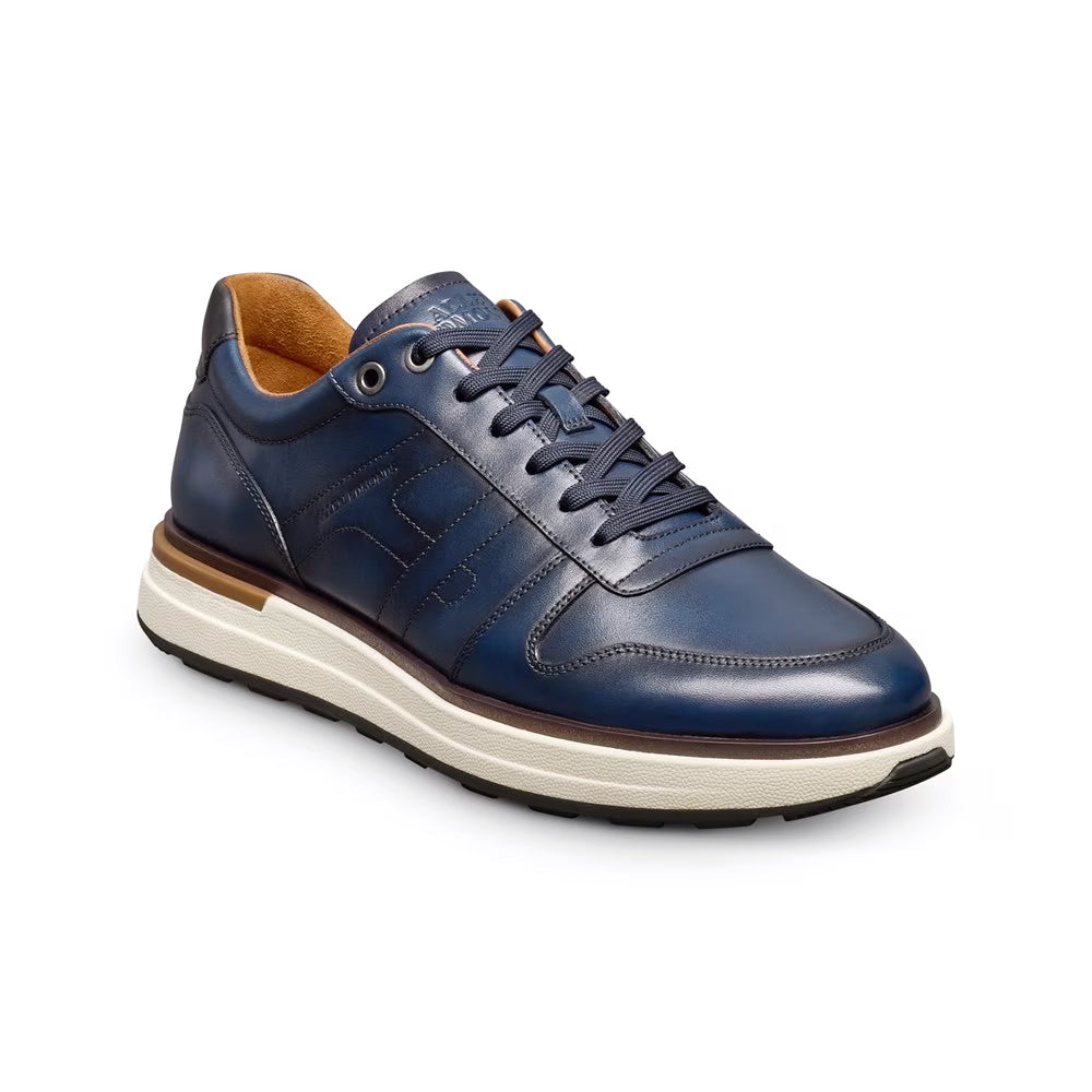 Allen Edmonds Elliot Leather Lace-Up Sneaker Navy (8140)