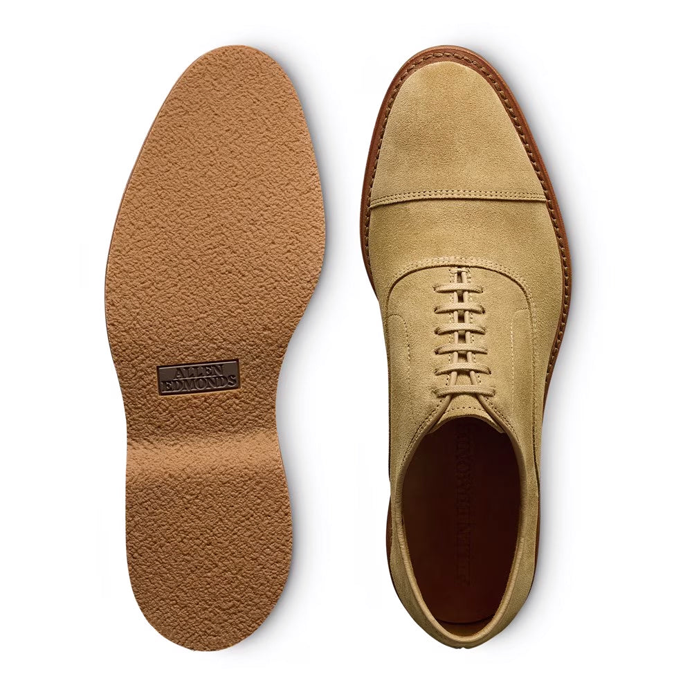 Allen Edmonds Park Avenue Verse Suede Cap-toe Oxford Dress Shoe Bone (7979)