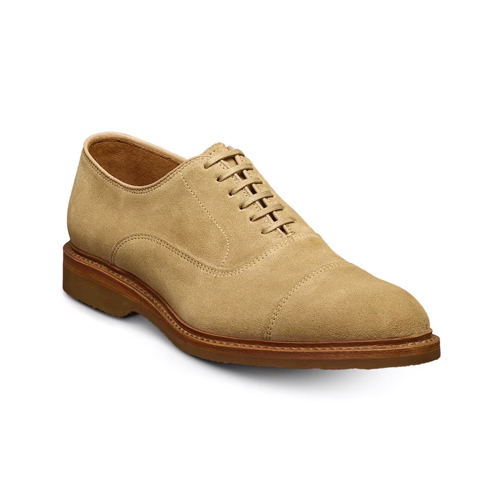 Allen Edmonds Park Avenue Verse Suede Cap-toe Oxford Dress Shoe Bone (7979)