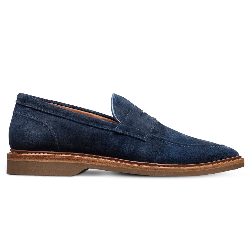 Allen Edmonds Randolph Verse Suede Penny Loafer Navy (8099)