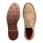 Allen Edmonds Winstonmok Suede Wingtip Derby Bone (8069)