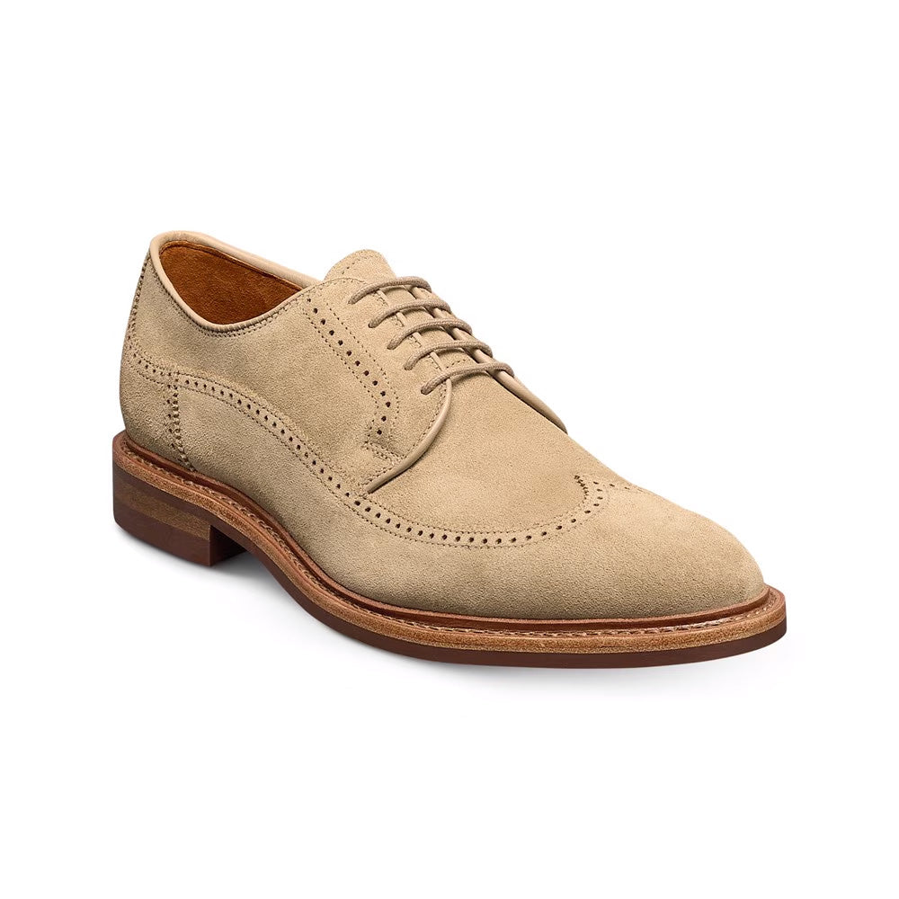 Allen Edmonds Winstonmok Suede Wingtip Derby Bone (8069)