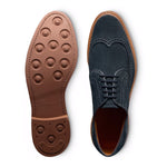 Allen Edmonds Winstonmok Suede Wingtip Derby Navy (8071)
