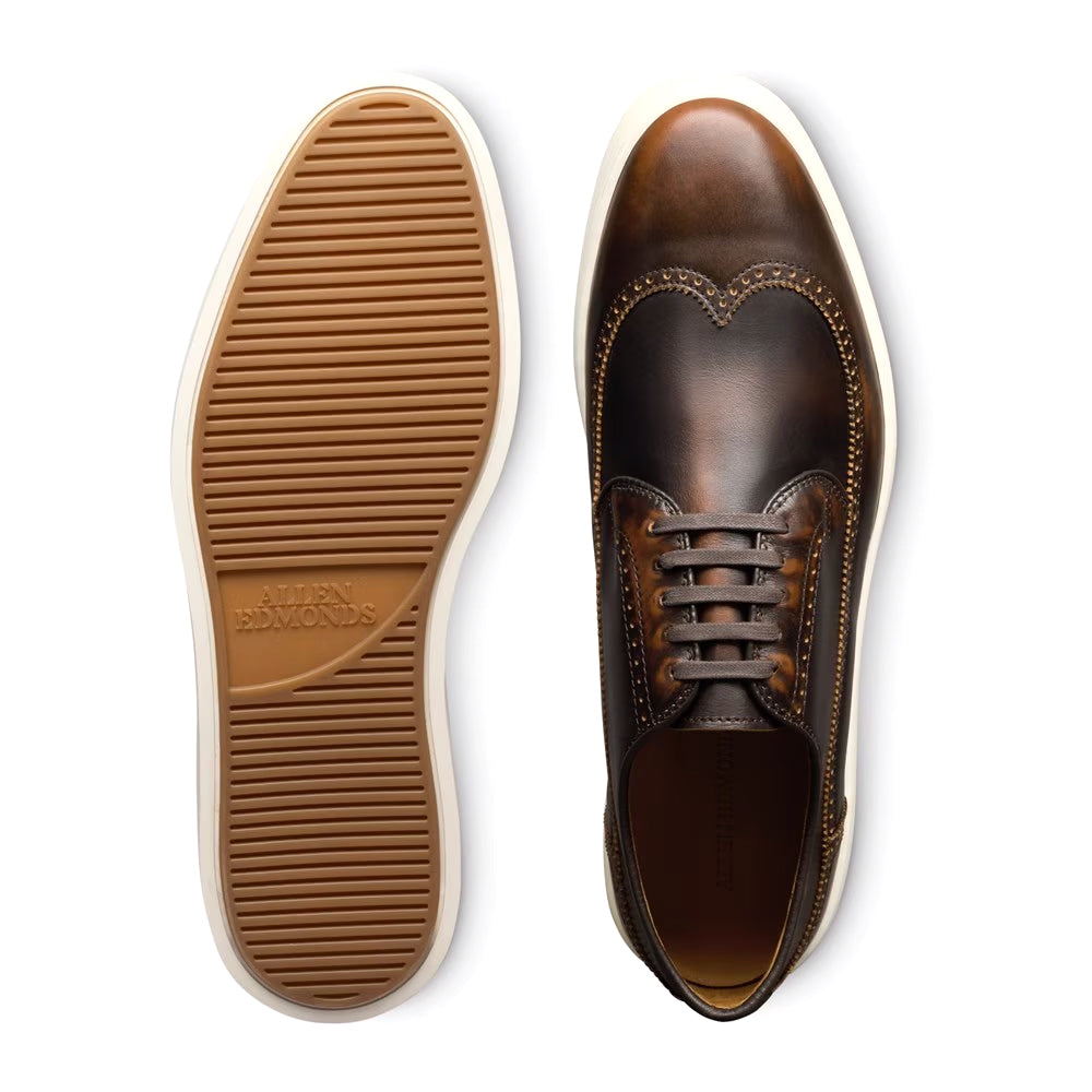 Allen Edmonds Winston Leather Wingtip Sneaker Vintage Hickory