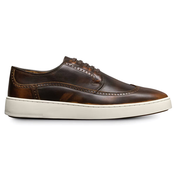 Allen Edmonds Winston Leather Wingtip Sneaker Vintage Hickory