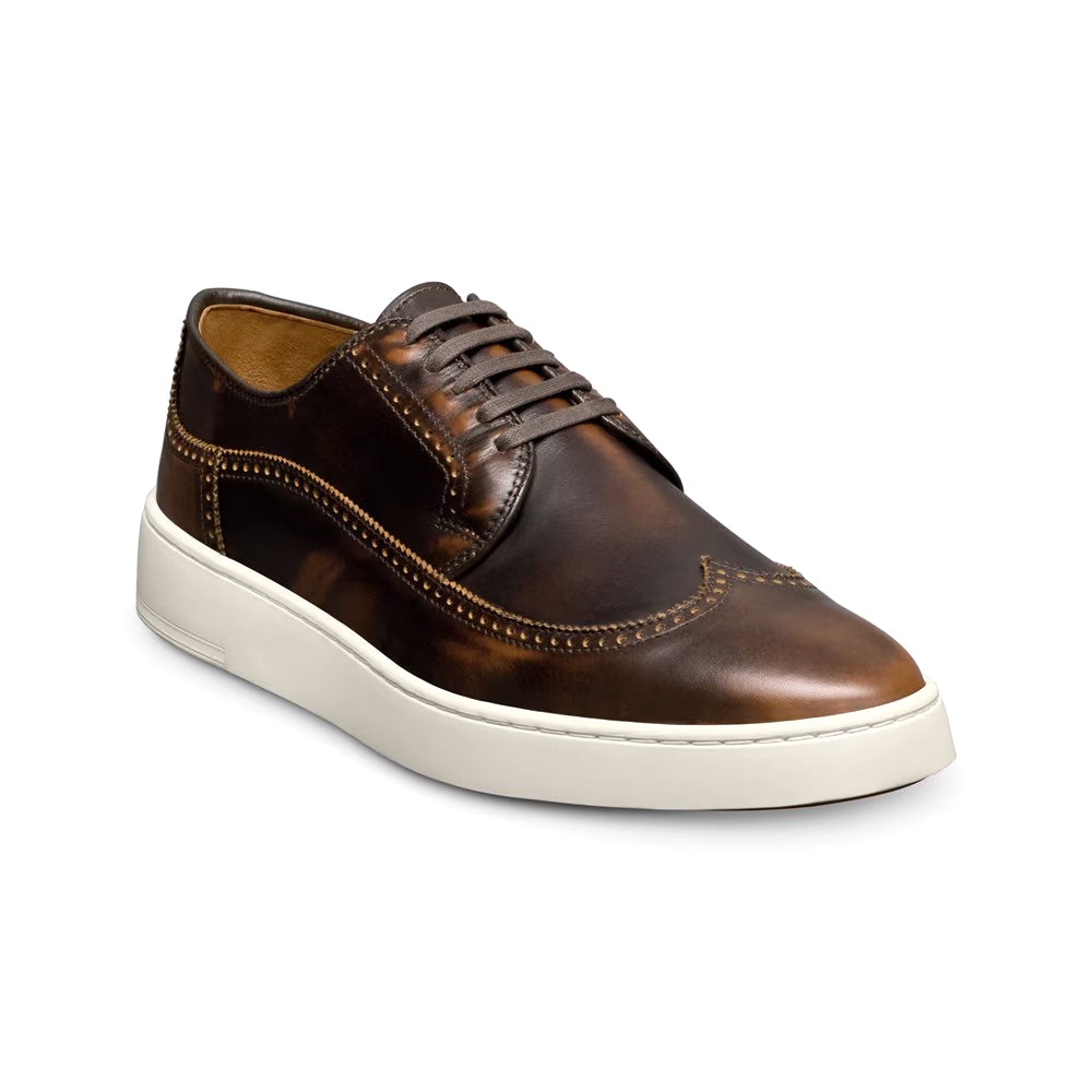 Allen Edmonds Winston Leather Wingtip Sneaker Vintage Hickory