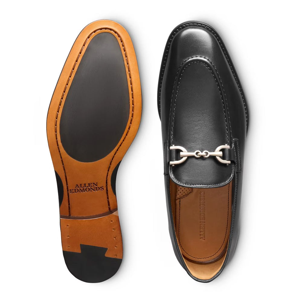 Allen Edmonds Stanton Leather Bit Loafer Black (8093)