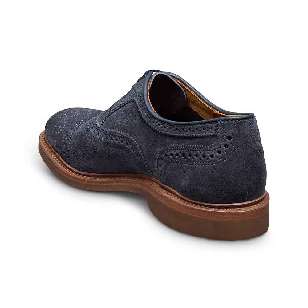 Allen Edmonds Strand Verse Suede Cap-toe Oxford Navy (7982)