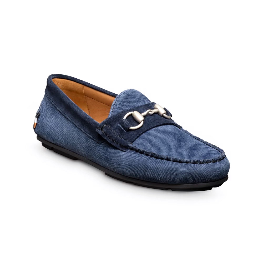 Allen Edmonds Sebastian Suede Bit Driving Loafer Navy (8047)
