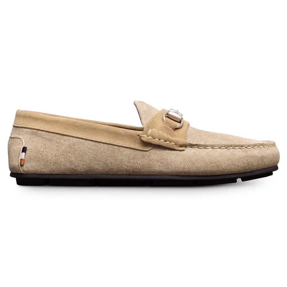 Allen Edmonds Sebastian Suede Bit Driving Loafer Bone (8046)