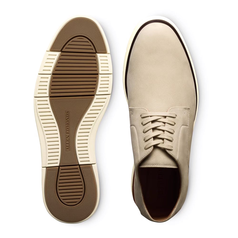 Allen Edmonds Carson Nubuck Lace-up Hybrid Derby Sand (7931)