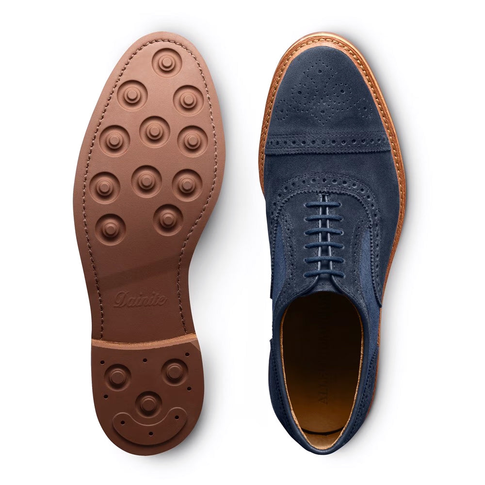 Allen Edmonds Strandmok Suede Cap-toe Oxford Navy (8079)