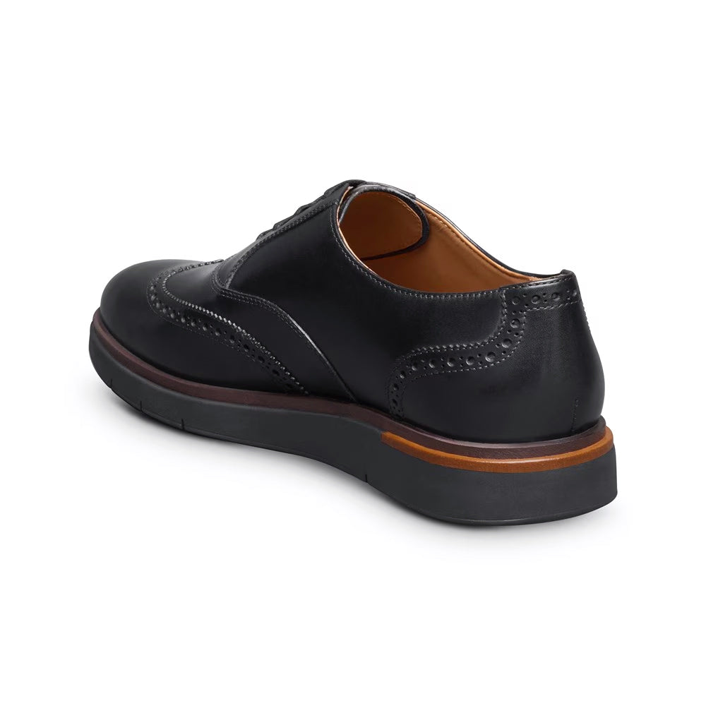 Allen Edmonds Carson Leather Lace-up Hybrid Wingtip Oxford Black (7913)