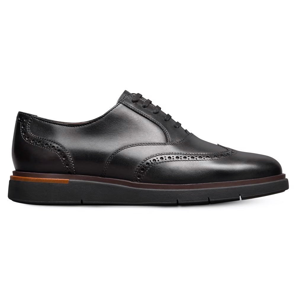 Allen Edmonds Carson Leather Lace-up Hybrid Wingtip Oxford Black (7913)