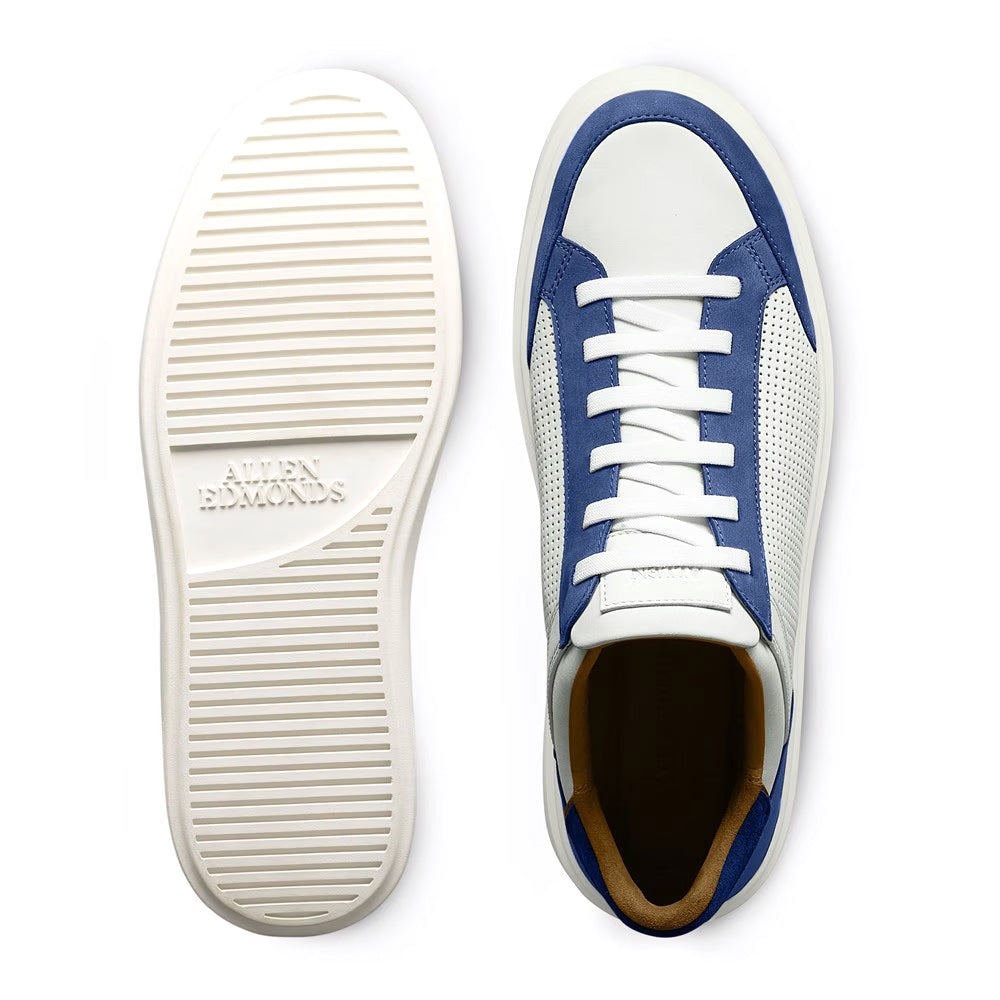 Allen Edmonds Oliver Leather Slip-on Stretch-lace Sneaker Denim (7892)