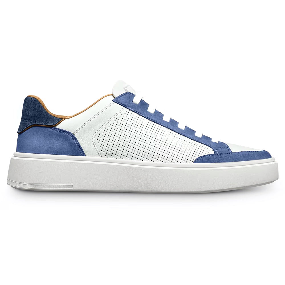 Allen Edmonds Oliver Leather Slip-on Stretch-lace Sneaker Denim (7892))