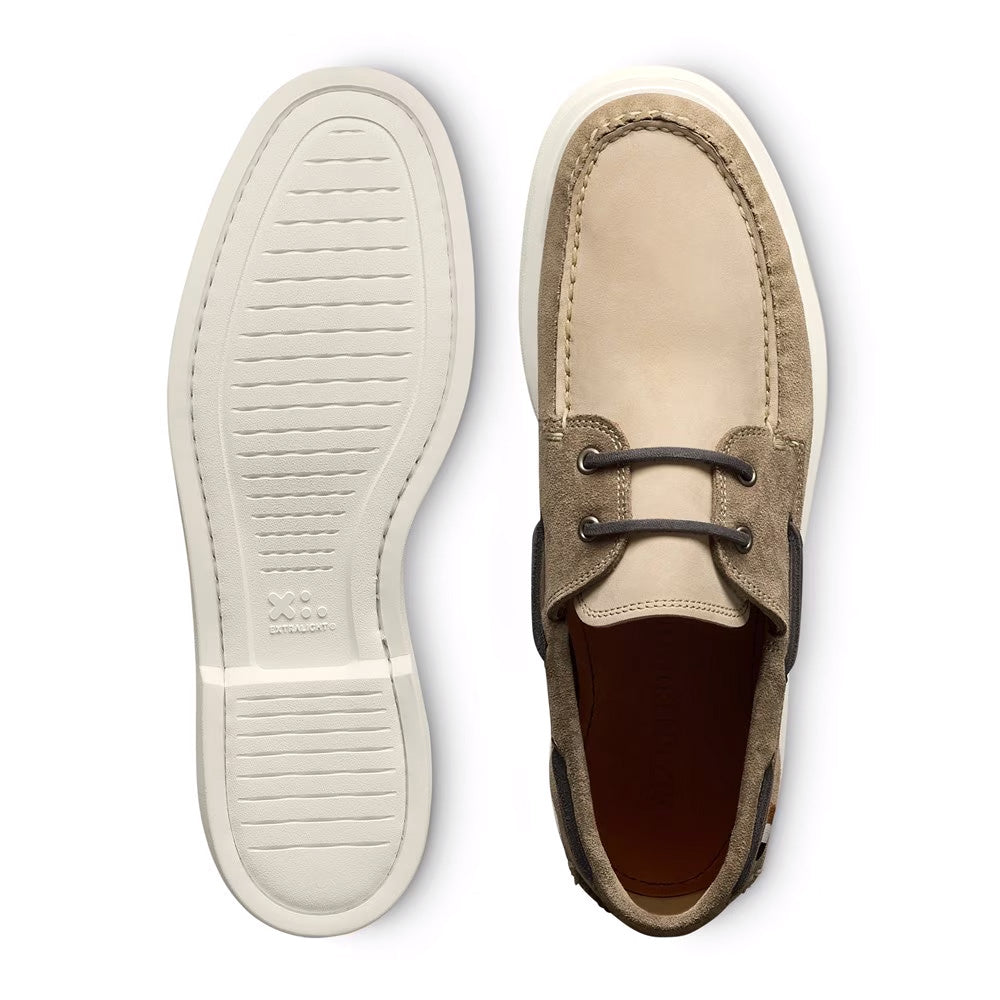 Allen Edmonds Panama Mix Leather Boat Shoe Bone / Tobacco (8243)