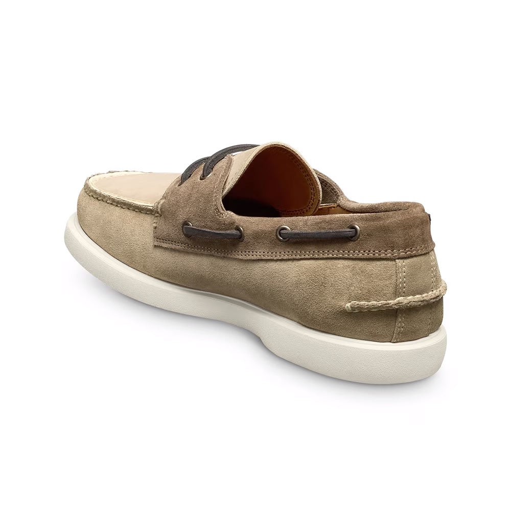 Allen Edmonds Panama Mix Leather Boat Shoe Bone / Tobacco (8243)
