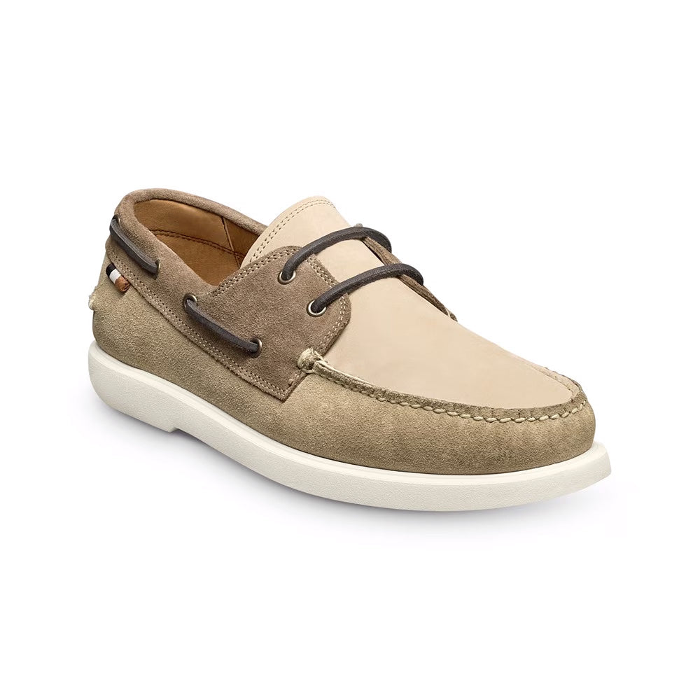 Allen Edmonds Panama Mix Leather Boat Shoe Bone / Tobacco (8243)