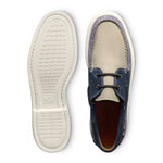 Allen Edmonds Panama Mix Leather Boat Shoe Steel Blue (8256)