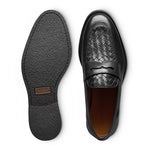 Allen Edmonds Como Woven Leather Penny Loafer Black (8214)