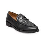 Allen Edmonds Como Woven Leather Penny Loafer Black (8214)
