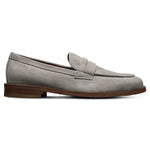 Allen Edmonds Como Suede Penny Loafer Piombo Grey