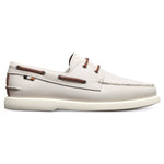 Allen Edmonds Panama Leather Boat Shoe White
