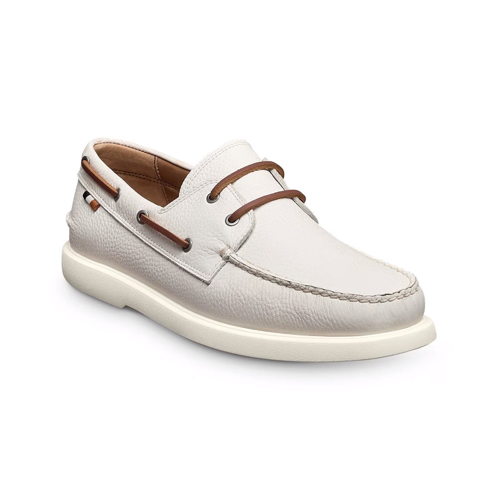 Allen Edmonds Panama Leather Boat Shoe White (8273)