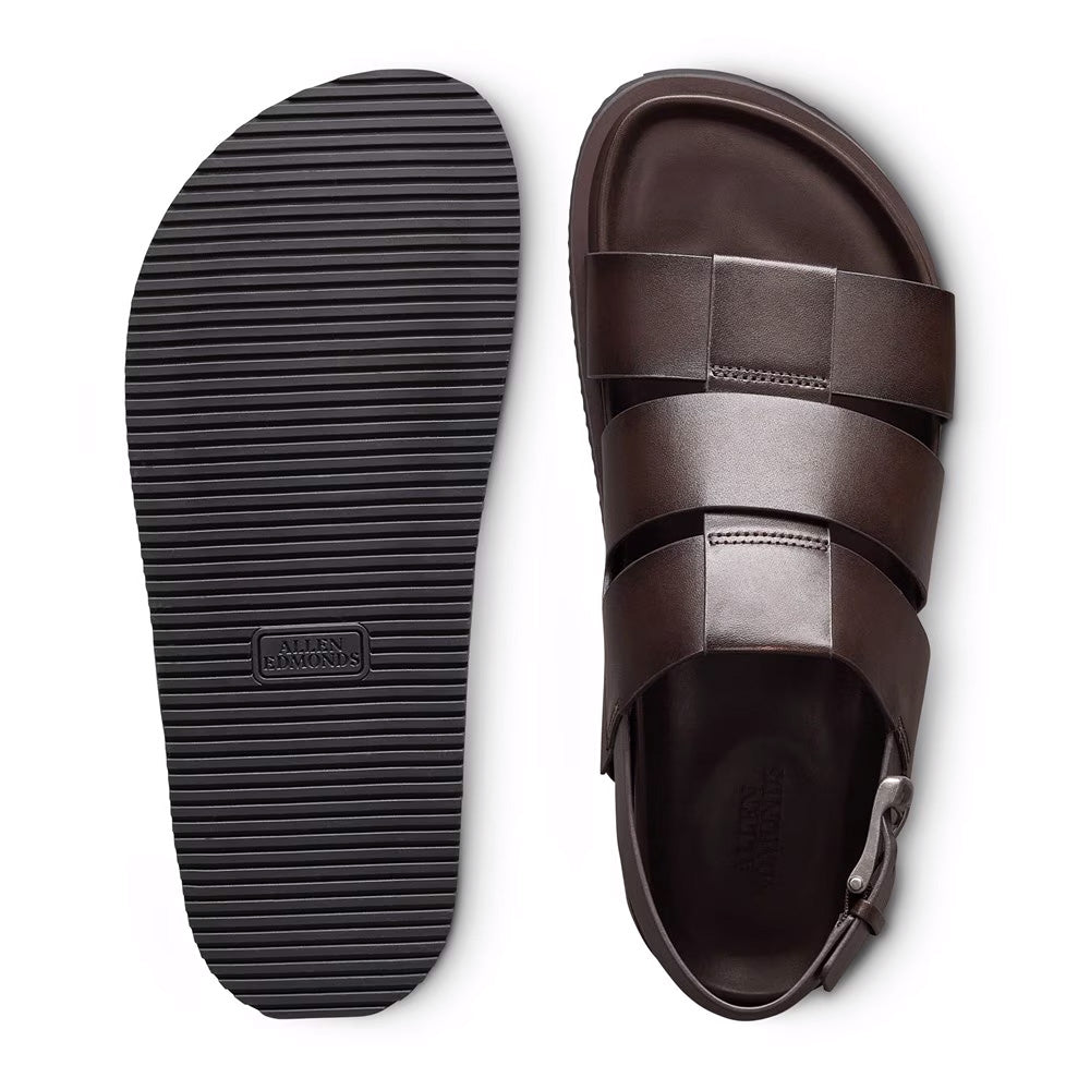 Allen Edmonds Damien Fisherman Leather Sandal Espresso (8197)