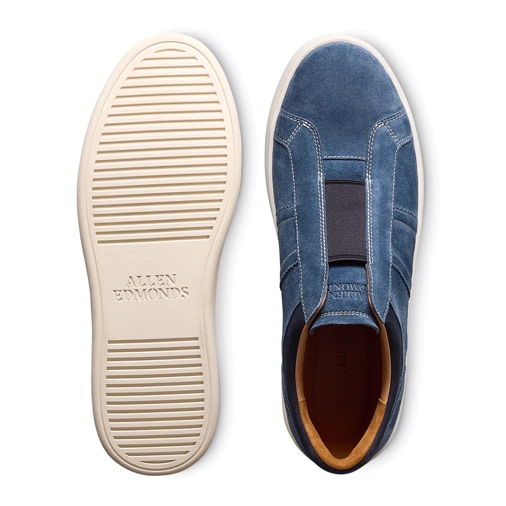 Allen Edmonds Lafayette Suede Slip-on Sneakers Dark Denim (7910)