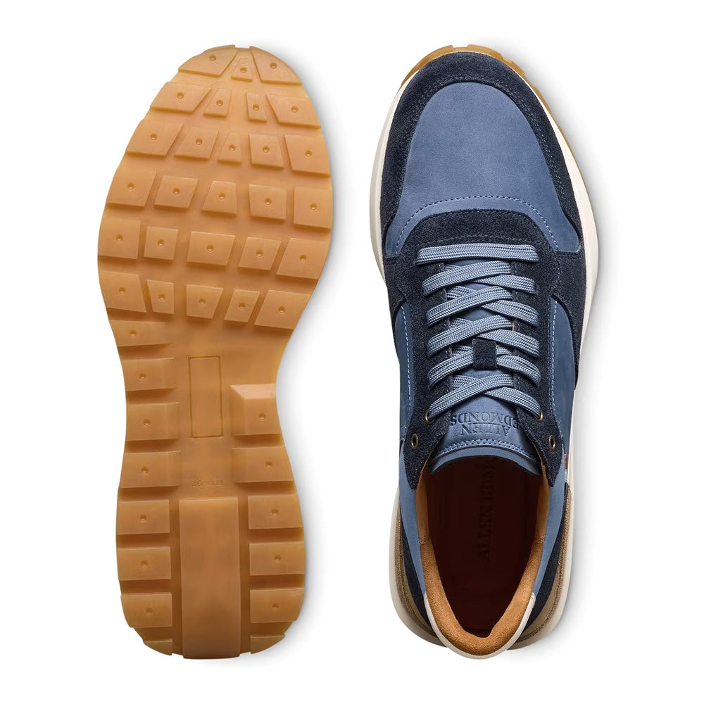 Allen Edmonds Lionel Suede Lace-Up Sneaker Navy Sea (8339)