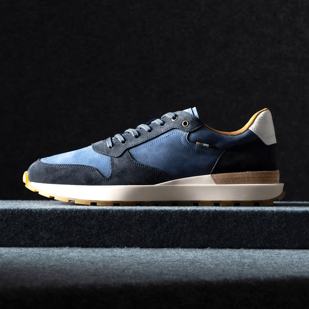 Allen Edmonds Lionel Suede Lace-Up Sneaker Navy Sea (8339)