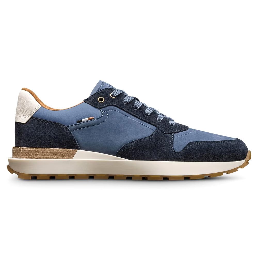 Allen Edmonds Lionel Suede Lace-Up Sneaker Navy Sea