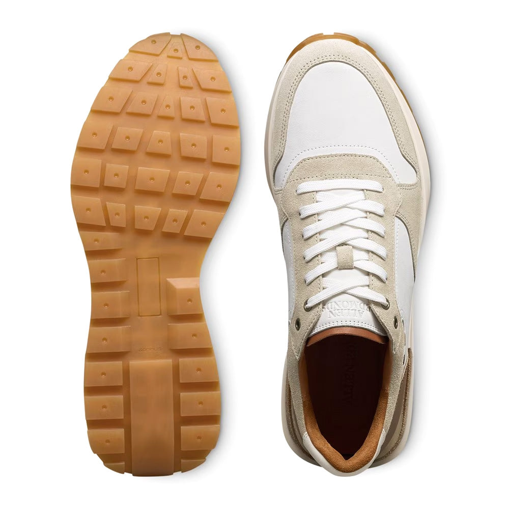 Allen Edmonds Lionel Suede Lace-Up Sneaker White (8193)