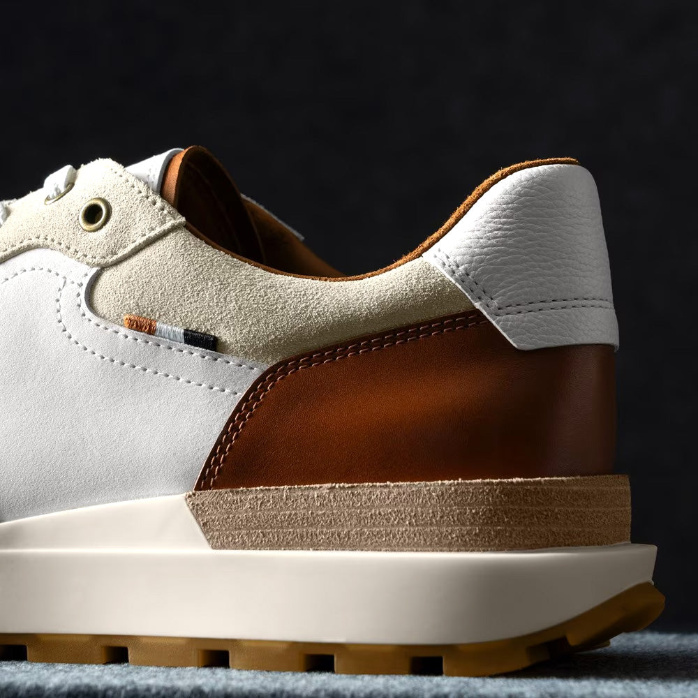 Allen Edmonds Lionel Suede Lace-Up Sneaker White (8193)
