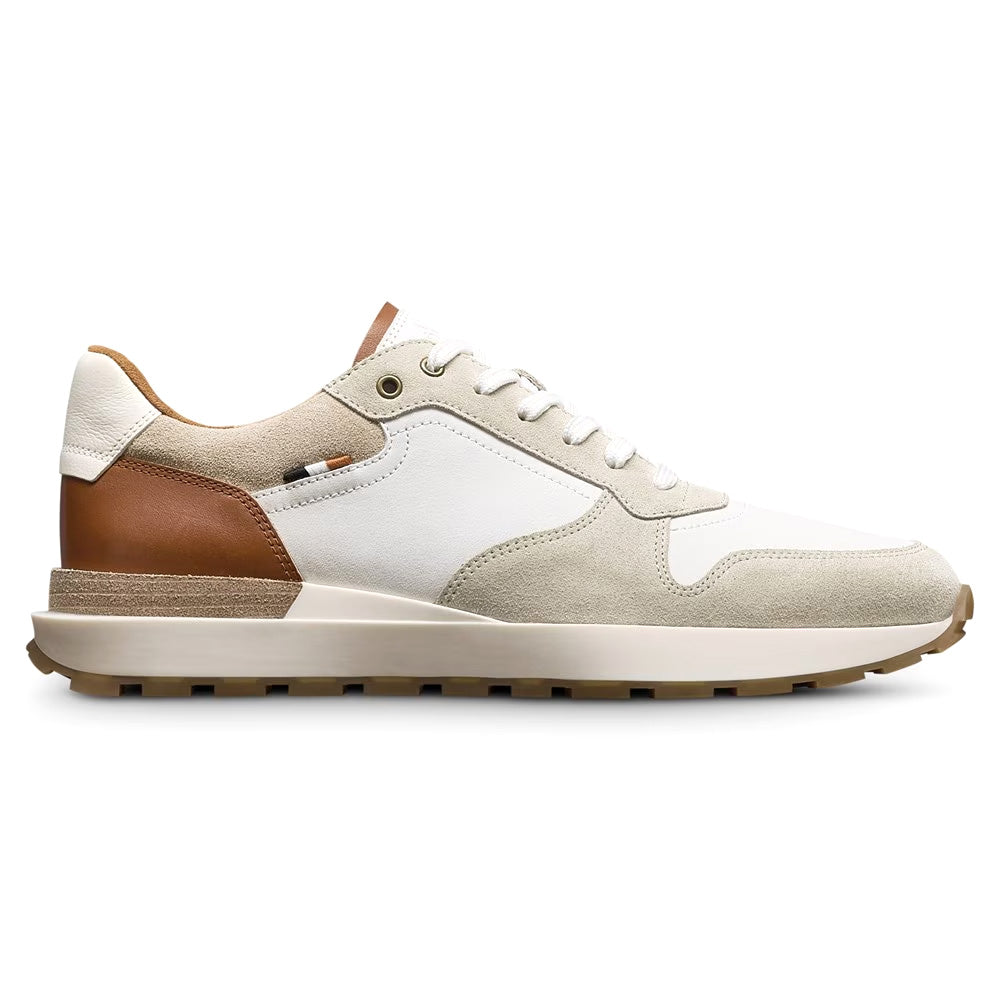 Allen Edmonds Lionel Suede Lace-Up Sneaker White