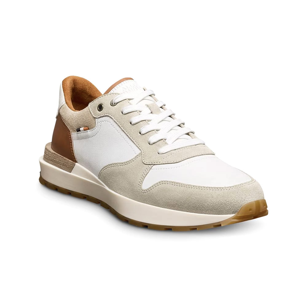 Allen Edmonds Lionel Suede Lace-Up Sneaker White (8193)