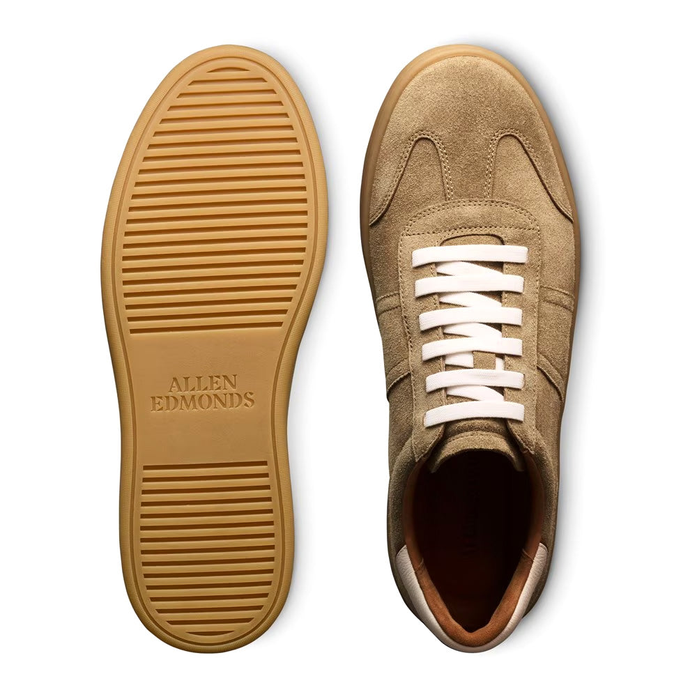 Allen Edmonds Ludlow Leather & Suede Slip-on Stretch-lace Sneaker Desert Tan (7898)