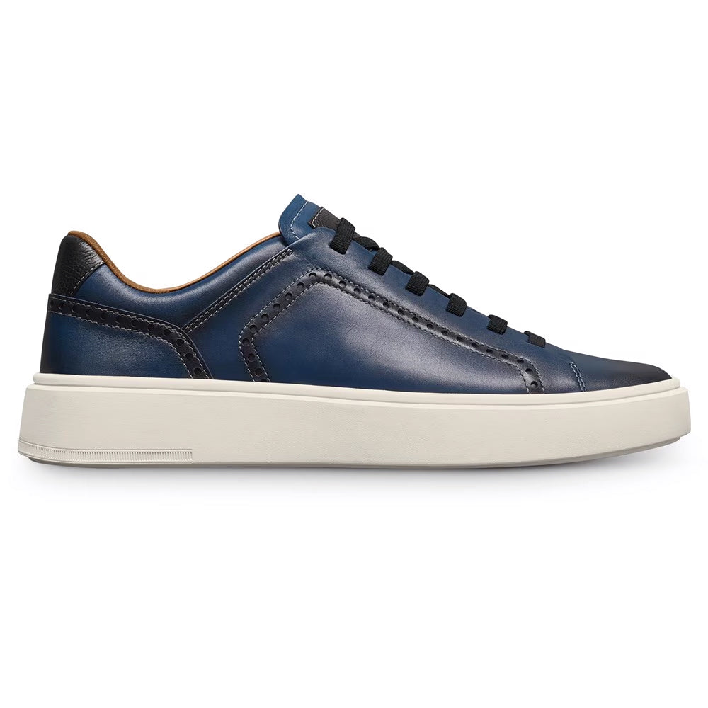 Allen Edmonds Oliver Leather Slip-on Stretch-lace Sneaker Navy (7917)